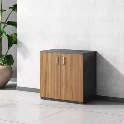 2-Doors Wooden Credenza Cabinet image 2