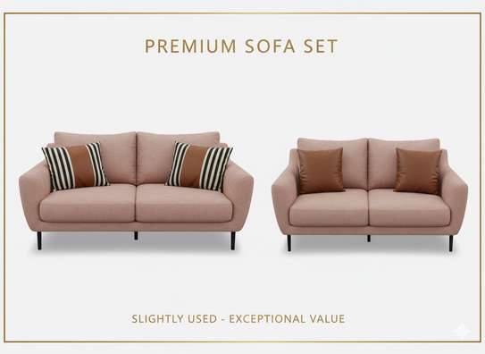Premium Modern Sofa Set 2-Seater & 2-Seater image 4