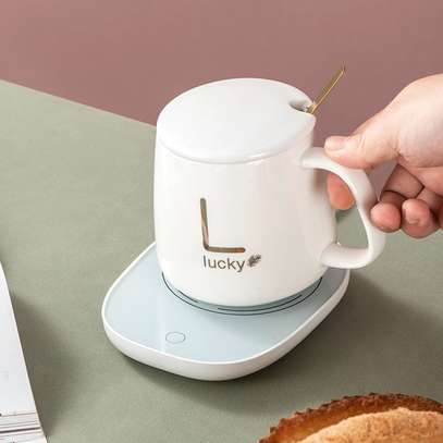 Lucky Ceramic Mug Gift Set with Warming Saucer image 5