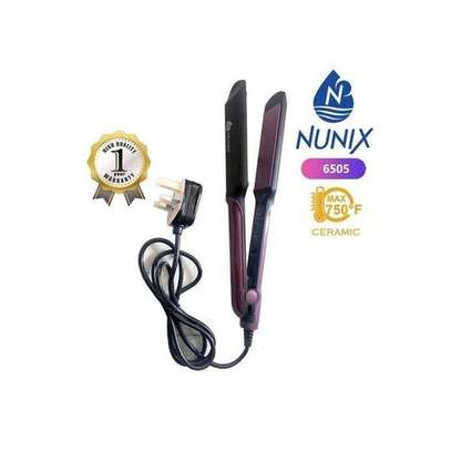 Nunix Professional Flat Iron Hair Straightener; Ceramic image 1