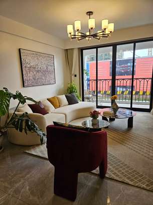 Modern Dining Table Set 6-Seater Beige Upholstered image 4