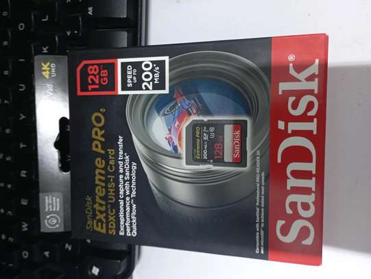 SanDisk Extreme pro camera memory 128gb image 1