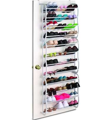 36 pairs behind the door shoe rack shoe organizer image 2