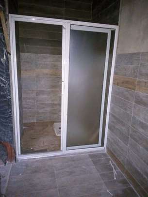 Shower Cubicles with Aluminum & glass installation image 2