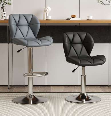 Barstools:Leather Adjustable Swivel Bar Stool In Sotik image 5