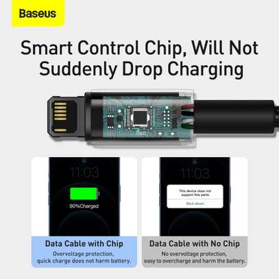 BASEUS TUNGSTEN GOLD FAST CHARGING DATA CABLE USB TO IP 2.4A image 4