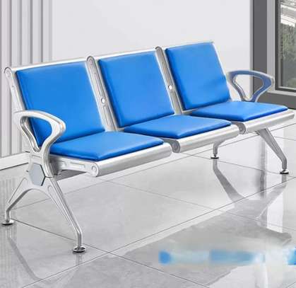 Customizable Stainless Steel Waiting Chair image 2