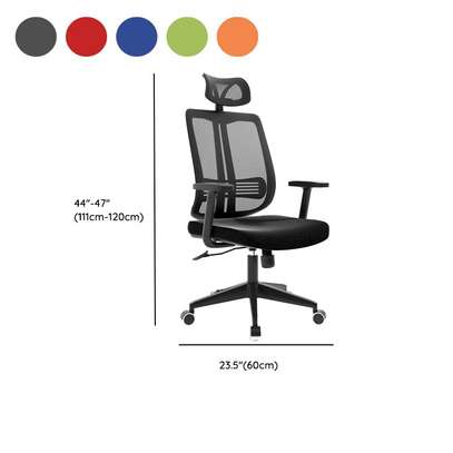 Office Chair: Ergonomic Swivel Wheels High Back Chair image 4