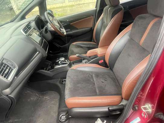 Honda fit hybrid maroon image 4