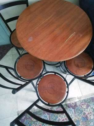 Wooden Heavy Duty Garden Table and 4 chair Set image 3
