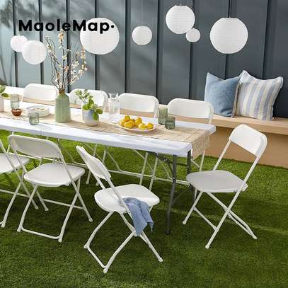 Folding Table and Chair Set | Modern Plastic Design image 1