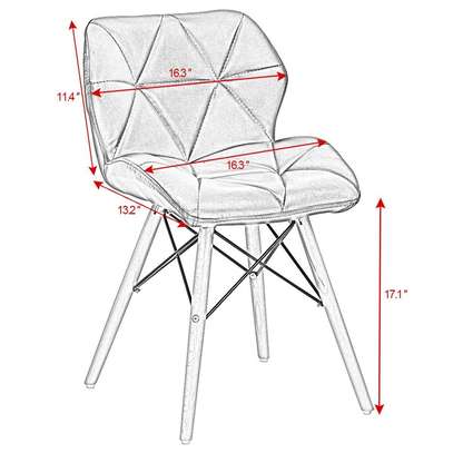 Dining Chairs; Padded Eames seats image 8