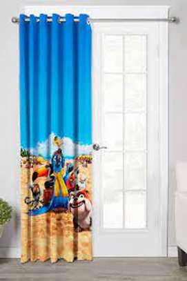cheerful cartoon themed curtains image 2