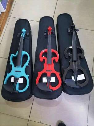 Electric Violins With Headphones image 3
