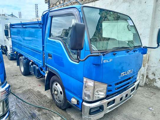 Isuzu NHR85 flat body blue 🔵 image 5