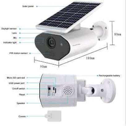 4g solar bullet CCTV camera image 1
