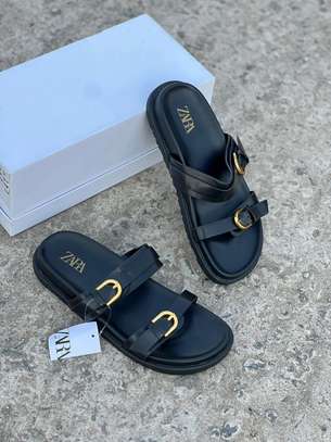 Zara slip on sandals image 1