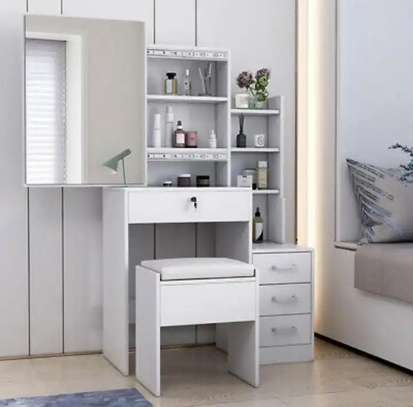 DRESSING TABLE: White  Vanity Dressing Table image 2