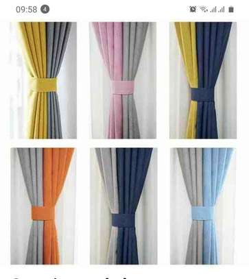 YELLOW GREY CUTE CURTAINS image 5