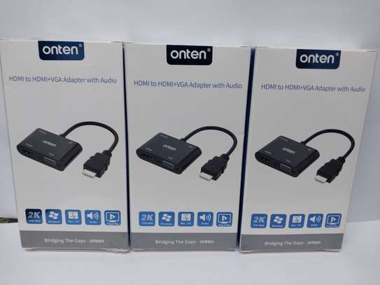 Onten Hdmi to HDMI and VGA with Audio image 1