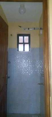 Compact Shower Cabin with Tiled Walls & Faucet image 1