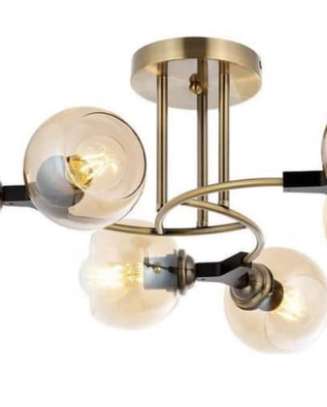 Modern Sputnik Chandeliers Antique Gold image 1