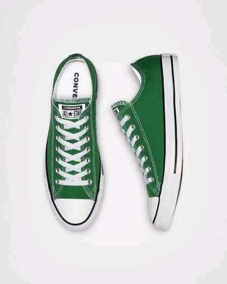 Green designer quality canvas Allstars shoes image 1