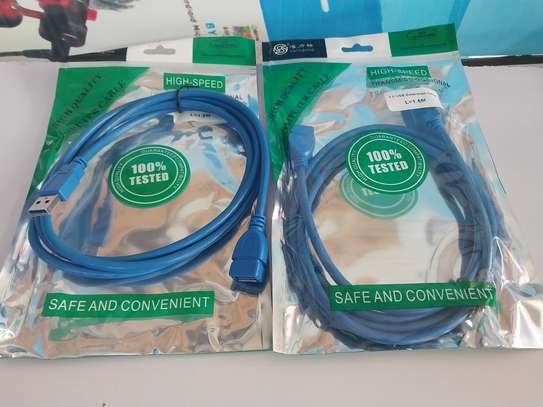 1.5M USB 3.0 Male to Female Extension Cable High Speed 5GBps image 2
