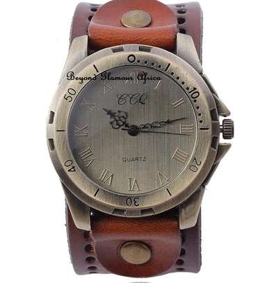 Mens Brown Leather Watch image 3