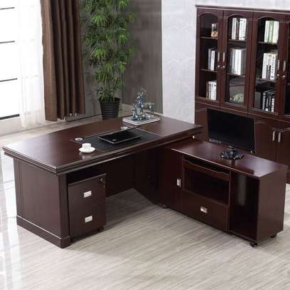 Luxury Solid Wood Executive Desk for CEOs and Managers image 5