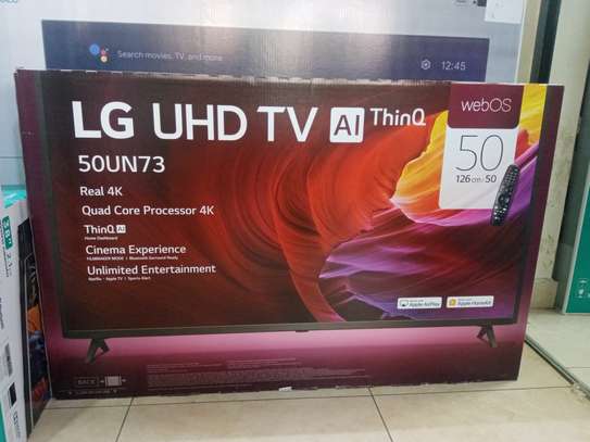 50 inch LG smart UHD 4K Television - Black - New image 1