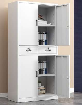 Office Cabinet: Four-Door Cabinet with 2 Small Drawers image 4