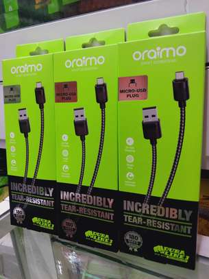 Oraimo braided  OCD-M32 DuraLine 3 USB Data Cable 1 Meter image 3