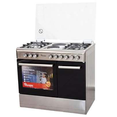 4GAS + 2 ELECTRIC 90X60 INOX COOKER image 2