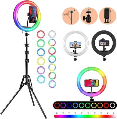 12 Inch RGB Ring Light With Tripod Stand image 3