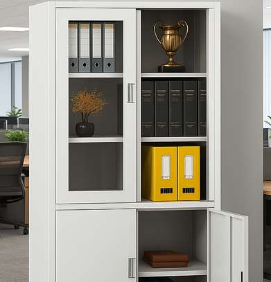 Office Cabinet: 2-Door Glass Office Cabinet image 2