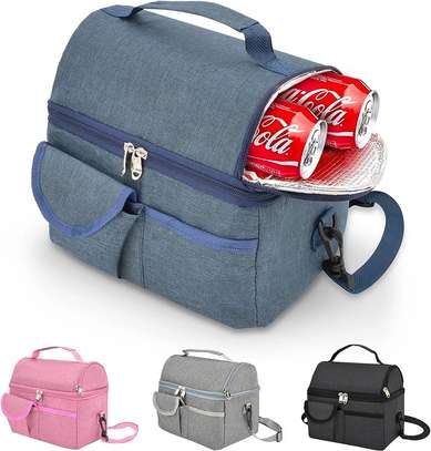 Lunch Bag for Adults Cooler Bag with Double Compartments image 2