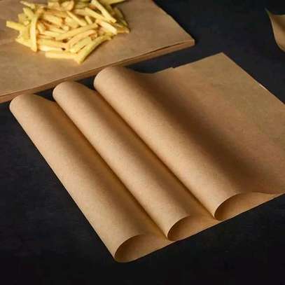 10 Sheets / 76X50cm Natural Kraft Food Paper Liners image 3