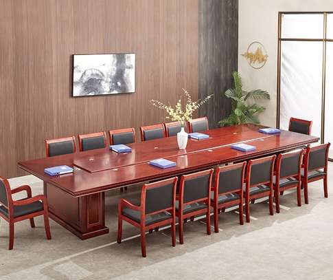 Boardroom Table : Mahogany Conference Room Boardroom Table image 3