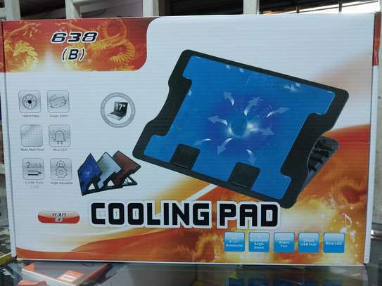Computer Laptop Stand Cooling Pad – Silent Cooler Pad image 2