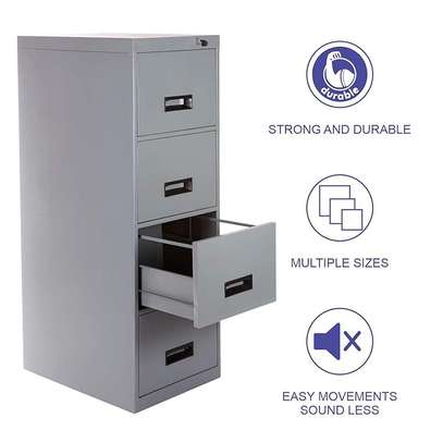 Astro Steel 4 Drawer Filing Cabinet image 2