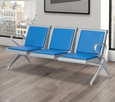 Office Bench; 3 Link Heavy Duty Padded Reception Bench image 6
