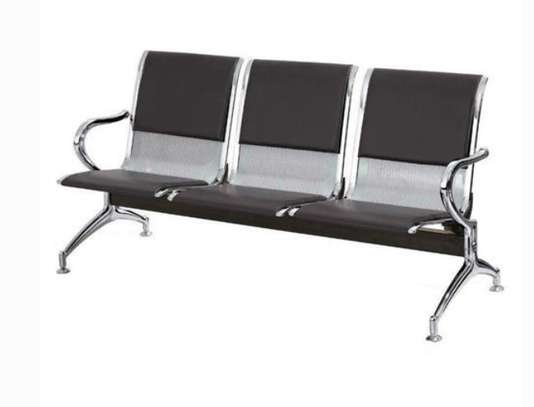 3-Link Padded Office Waiting Bench image 4