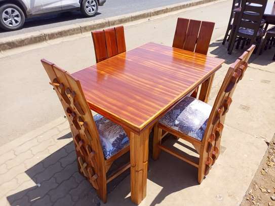 4 seater Wooden dining image 1