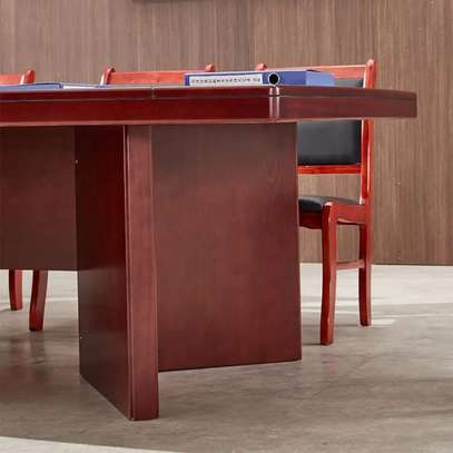 2.4m Mahogany Boardroom Table image 2