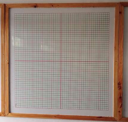 Customized 4*4ft Graph boards with wooden frame image 1