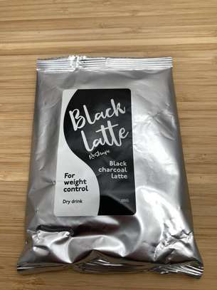 Black Latte dry drink 100g for weight control. image 2