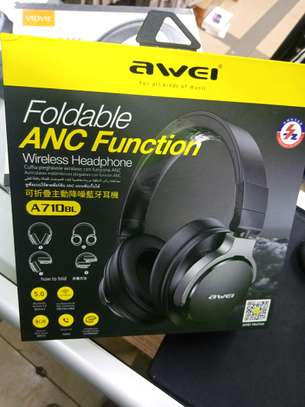 Awei A710BL ACTIVE NOISE CANCELLING BLUETOOTH HEADPHONE image 1