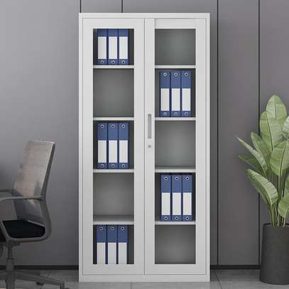 Office cabinet: 2-door Steel office filing cabinet image 5