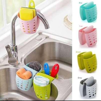Double sided sink organizer image 1